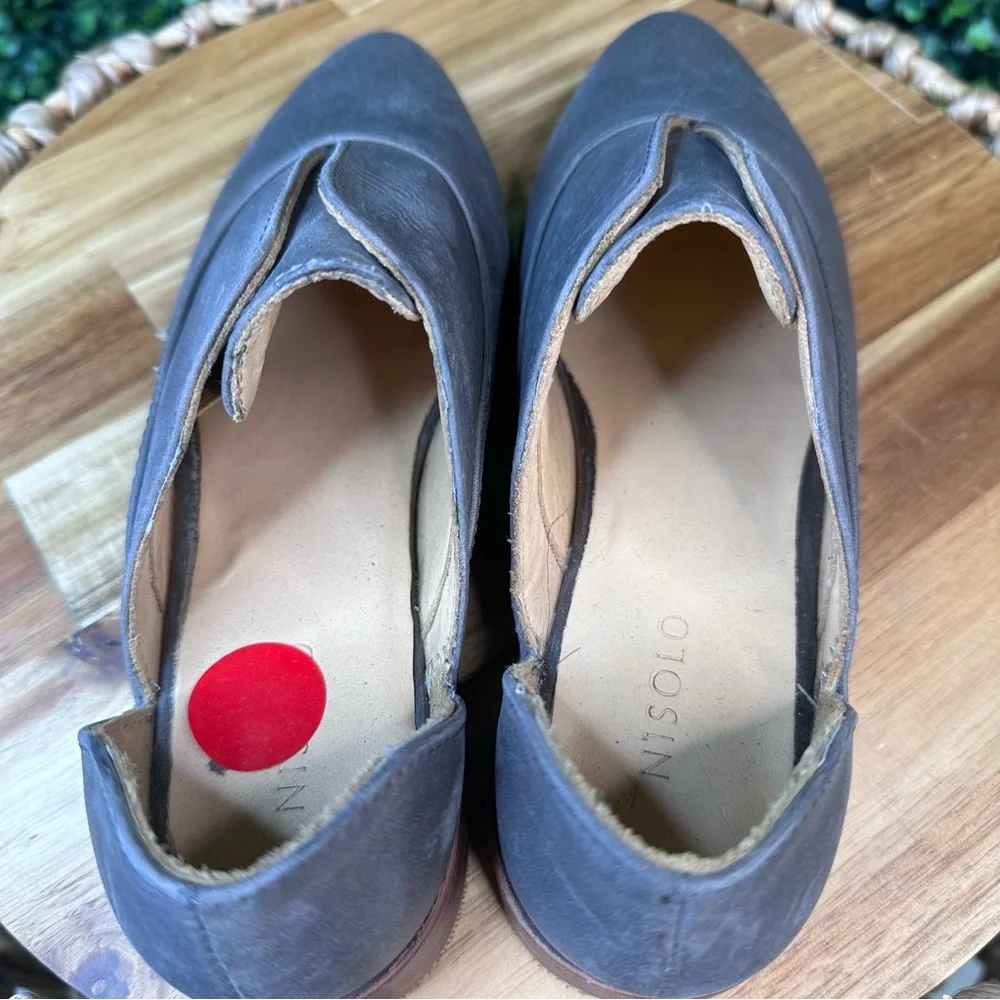 Nisolo x‎ Anthropologie gray oxfords EUC in box